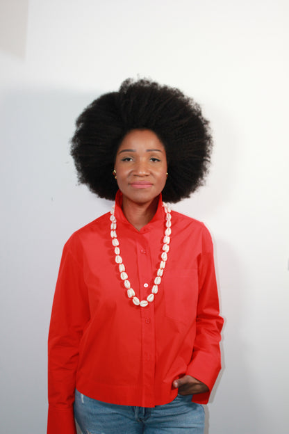 Aye Double Layered Cowrie Necklace