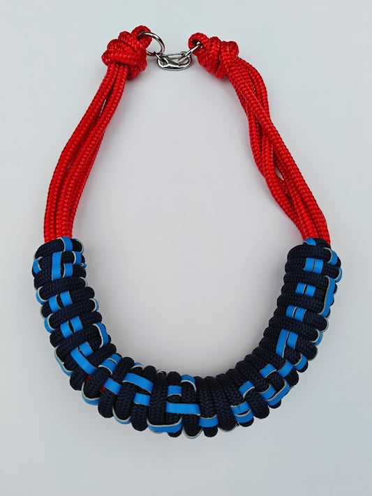 Neo Rope and Leather Necklace