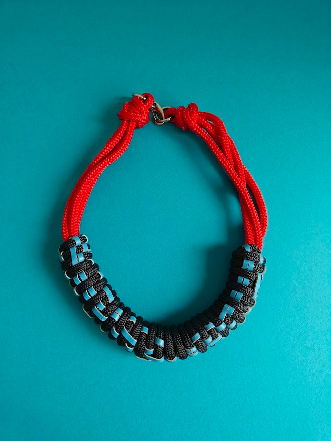 Neo Rope and Leather Necklace