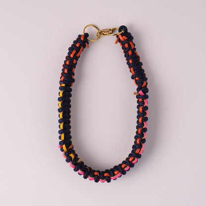 Mekeda Rope and Leather Necklace