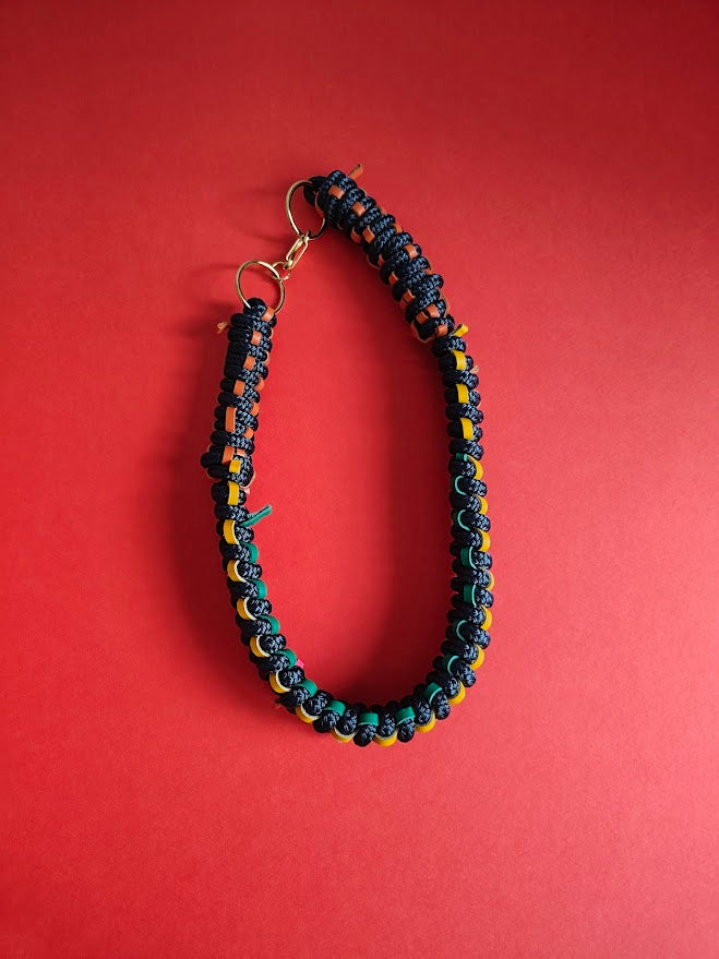 Mekeda Rope and Leather Necklace