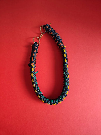 Mekeda Rope and Leather Necklace