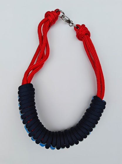 Neo Rope and Leather Necklace